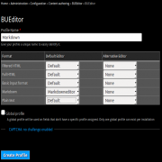 create dueditor profile for markdown in drupal7